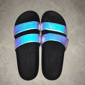 reflective pink slides